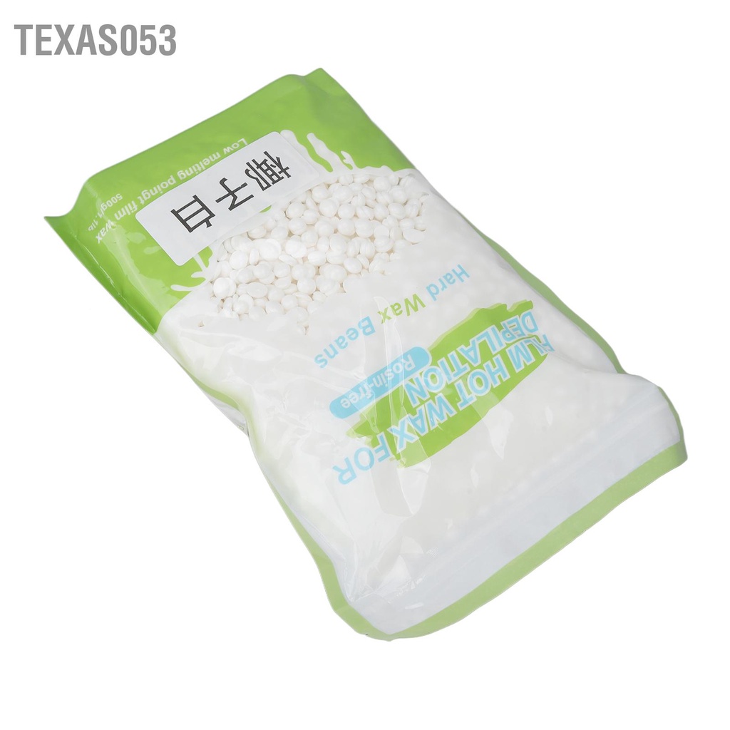 Hàng Sẵn 500g Sáp wax lông wax bean cao cấp Độ nhớt mạnh Tẩy lông ở nhiệt độ thấp cho Nam Nữ【Texas053】