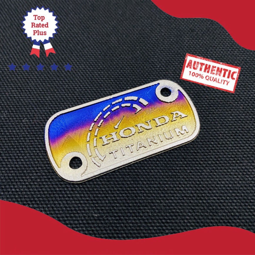 [HCM XẢ KHO MÙA DỊCH] TEM DÁN TITAN NẮP BÌNH DẦU TAY THẮNG ĐĨA XE HONDA, WINNER X, SATRIA, SONIC, VARIO
