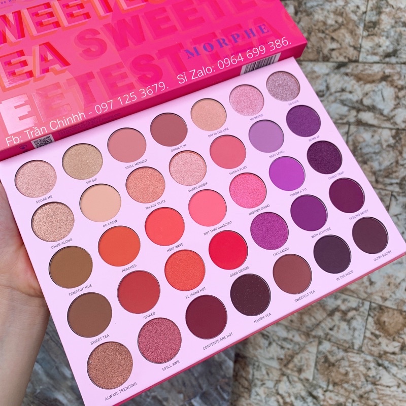 BILL US - Bảng phấn mắt Morphe 35T Sweet Tea Eyeshadow Palette