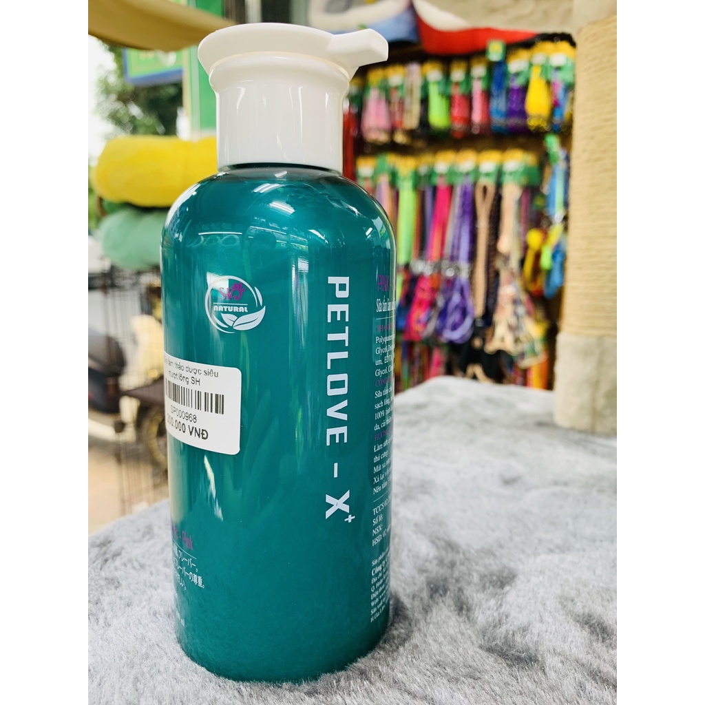 Sữa tắm chó mèo PetLove X+ chai 420ml