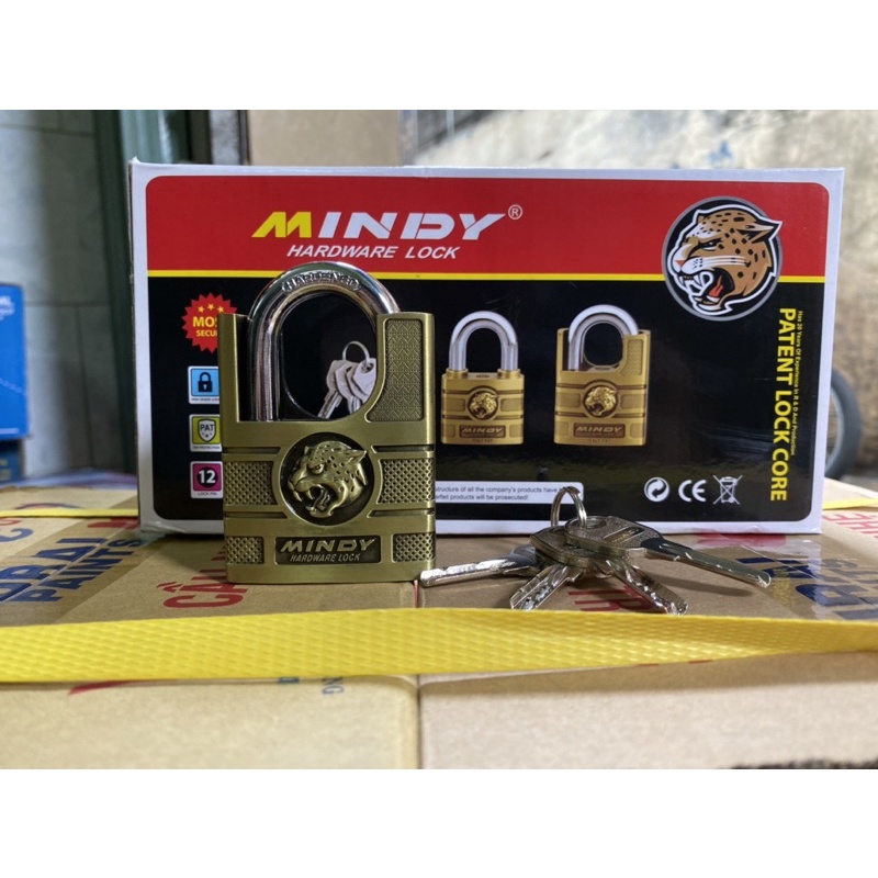 Ổ khoá mindy chống cắt 60mm (đầu hổ)