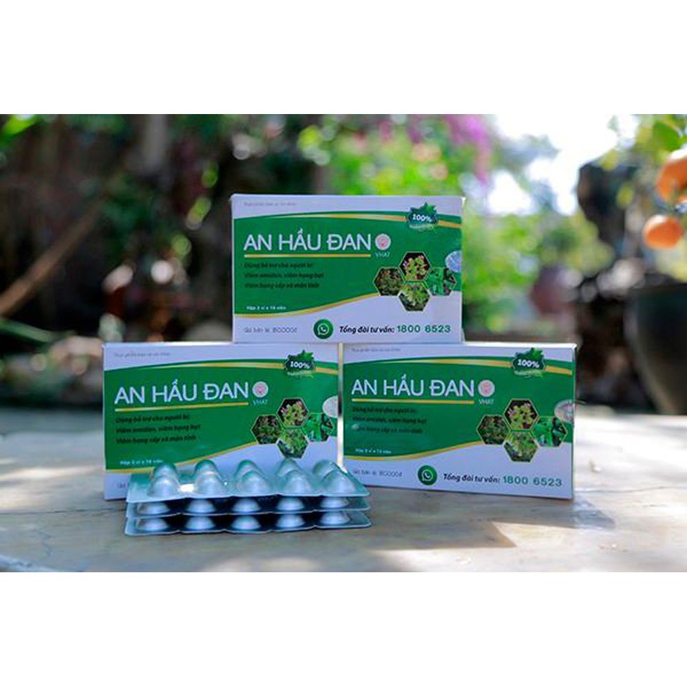 Giảm viêm họng, amindan không kháng sinh - An Hầu Đan