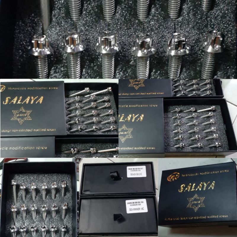 Bộ ốc lốc máy chuẩn SALAYA cho ex 150, winer