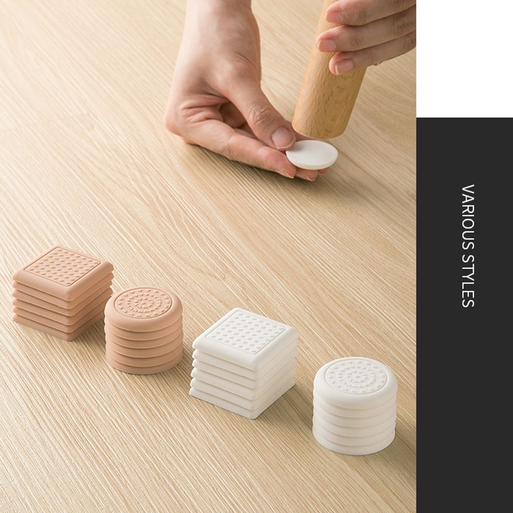 Set 8 Miếng Đệm Chân Bàn Ghế Sofa Bằng Silicon Chống Trượt Giảm Tiếng Ồn Nhiều Màu Sắc Tùy Chọn