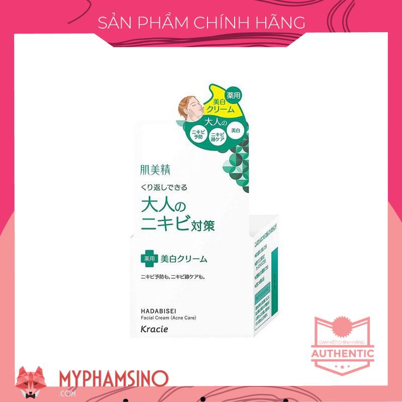 Kem dưỡng ngăn ngừa mụn Kracie Hadabisei Facial Cream (Acne Care) 50g