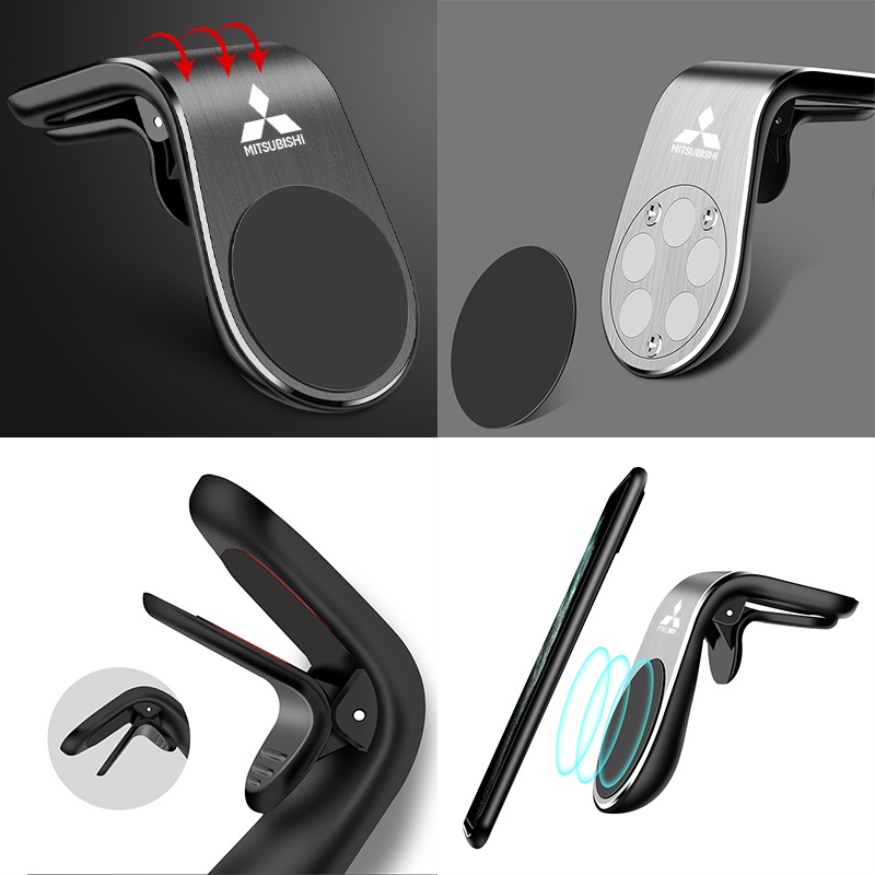 Giá Đỡ Điện Thoại Hít Nam Châm Cho Xe Hơi Mitsubishi ASX Lancer EX Pajero Outlander L200 EVO