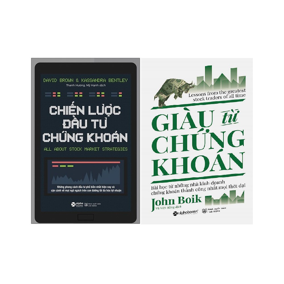 Combo Sách - Giàu Từ Chứng Khoán + Chiến Lược Đầu Tư Chứng Khoán - nguyetlinhbook