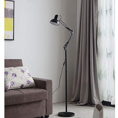 Đèn cây đọc sách - trang trí phòng khách - Phòng ngủ - IKICHI chống lóa cận - Đen