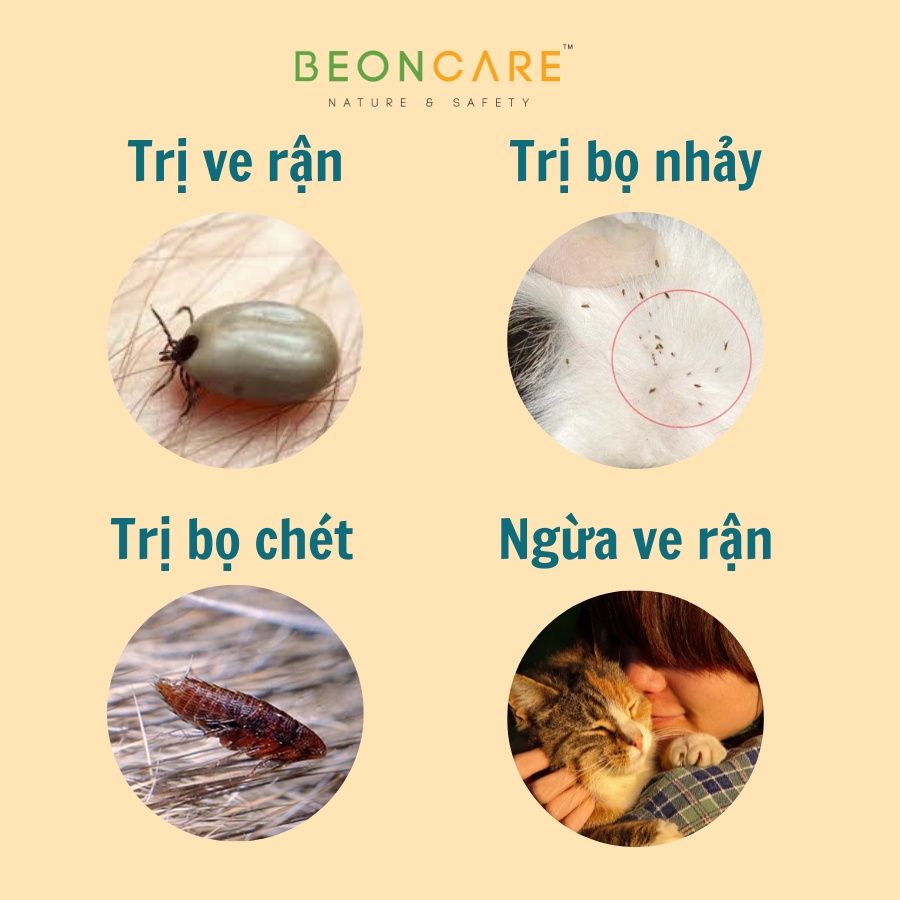 SỮA TẮM CHÓ MÈO TRỊ SẠCH VE RẬN BỌ CHÉT, NẤM NGỨA Không khô da xơ lông