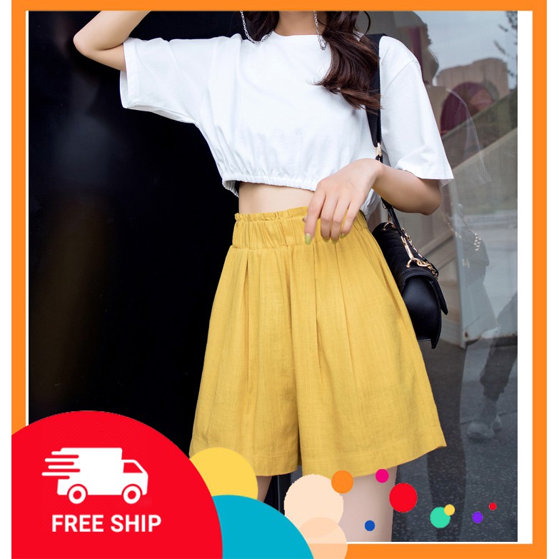 QUẦN ĐÙI NỮ DÁNG CỰC XINH HOT TREND 4 MÀU -SHEANBASIC