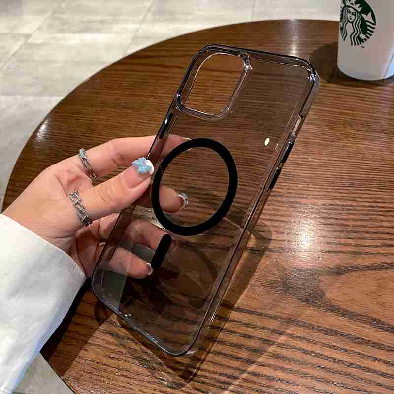 Ốp Điện Thoại Trong Suốt Từ Tính Không Dây Cho iphone 12 Pro MAX 13 Pro MAX