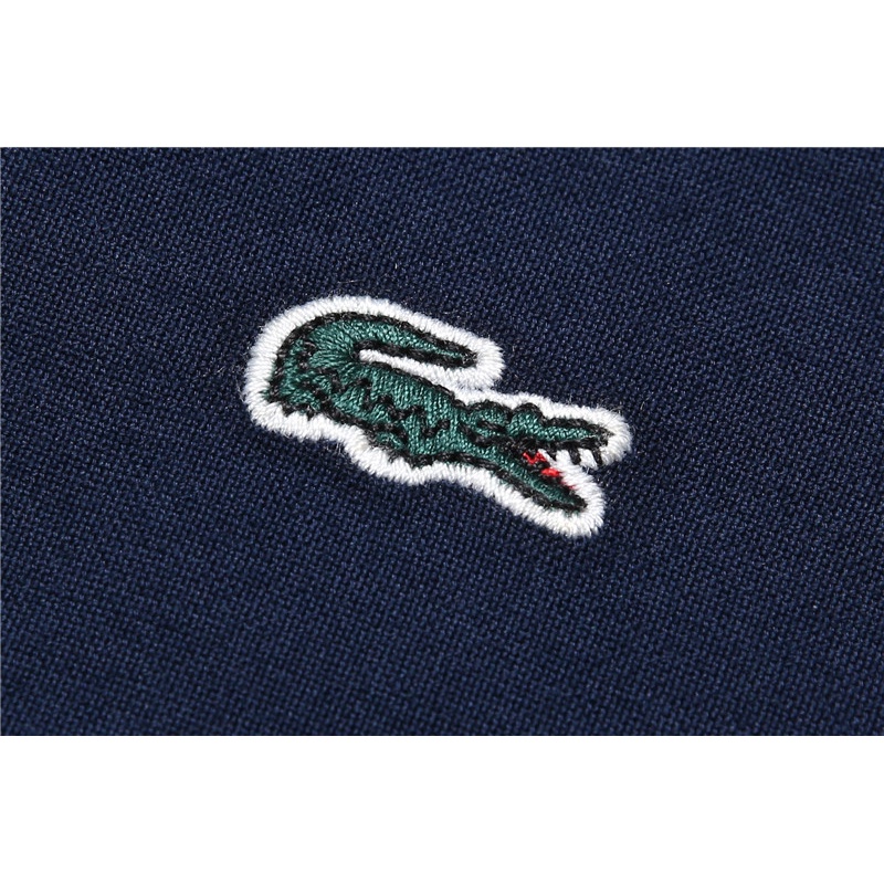 LACOSTE ◈✉Áo Sơ Mi Tay Ngắn Vải Oxford Cotton Dáng Ôm Thời Trang Mùa Xuân 2020 Cho Nam