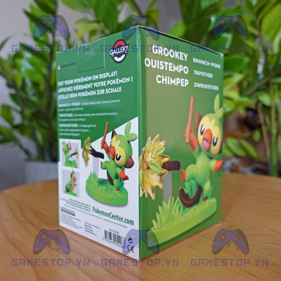 Mô hình Pokemon Grookey/Sarunori 6CM Brand Poke Gallery nhựa RESIN CHÍNH HÃNG MỸ Pokemoncenter GAL02