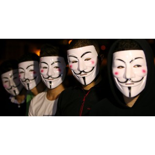 Mặt Nạ Hacker Anonymous - Có đèn phát sáng