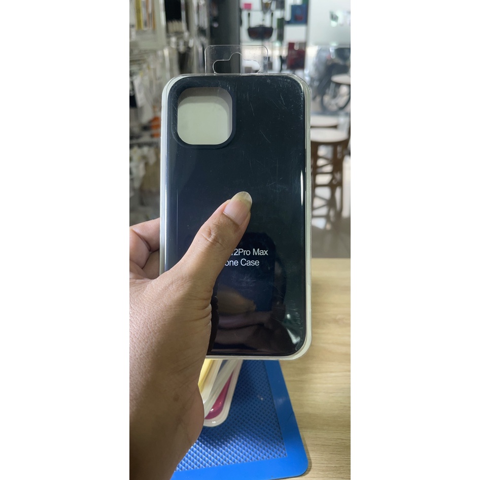 Ốp lưng chống bẩn có logo táo cho iphone 13 Pro Max đa dạng màu mặt trong nhung êm trách trầy mặt lưng