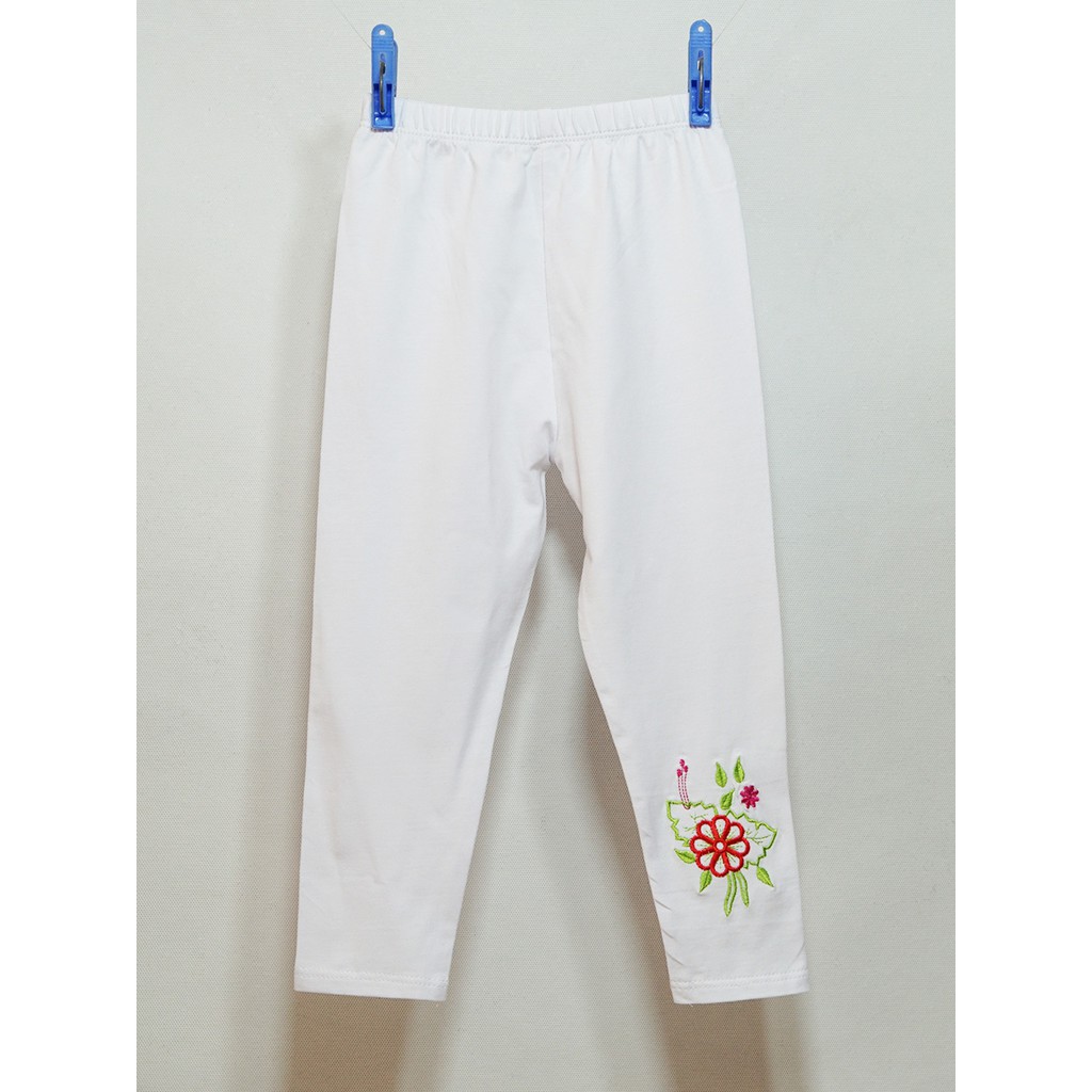 Quần legging bé gái thêu hoa