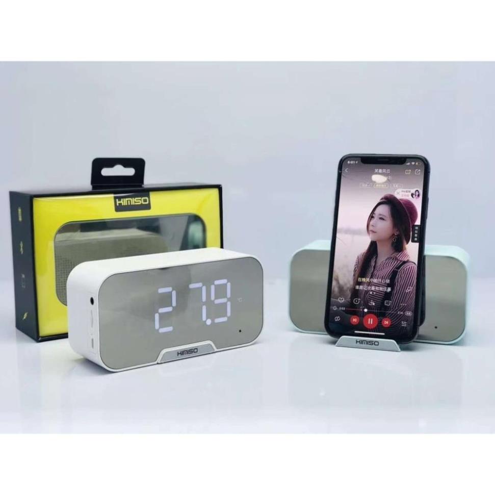 Loa bluetooth KIMISO hiển thị đồng hồ kiêm báo thức, có đài FM, Loa đa năng - TAMBIGO .