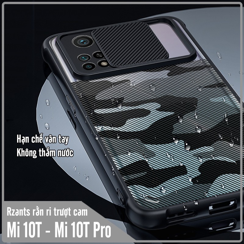 Ốp lưng cho Xiaomi Mi 10T Pro - Redmi K30S Rzants rằn ri trượt camera V2