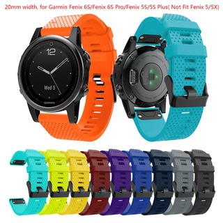 Dây đeo đồng hồ thông minh thay thế bằng silicone dành cho Garmin Fenix 5S/ 5S Plus/ Fenix 6S Pro/ Fenix 6S 20mm
