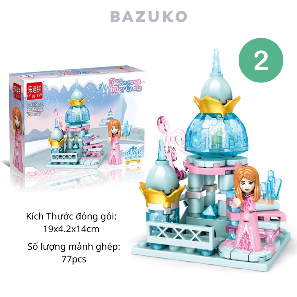 Đồ Chơi Lắp Ghép Lego Mô Hình Công Chúa Lâu Đài Cho Bé BAZUKO DC016