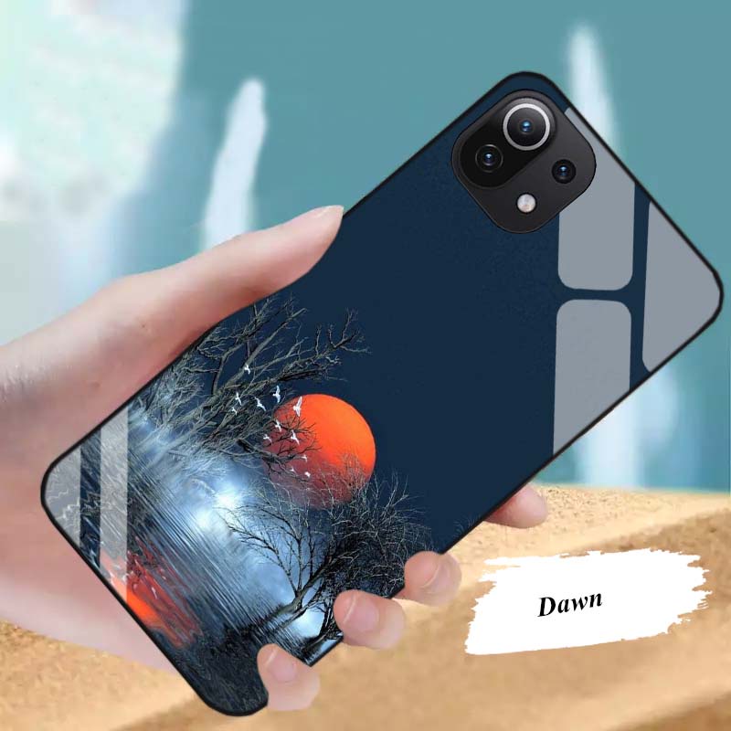 Ốp Lưng XIAOMI Mi 11, Mi 11 Lite Mặt kính cường lực Cao Cấp, Sang Trọng thiết kế Độc Quyền