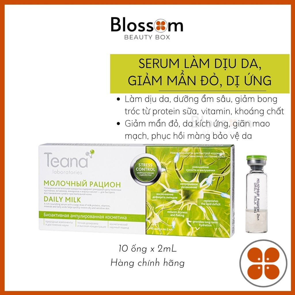 Serum phục hồi da khô, nhạy cảm, dãn mao mạch DAILY MILK TEANA