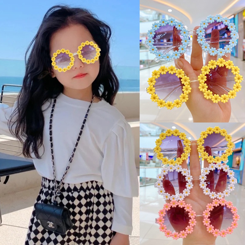 Mới Kính Mát Tròng Tròn Chống Tia UV400 Cho Bé