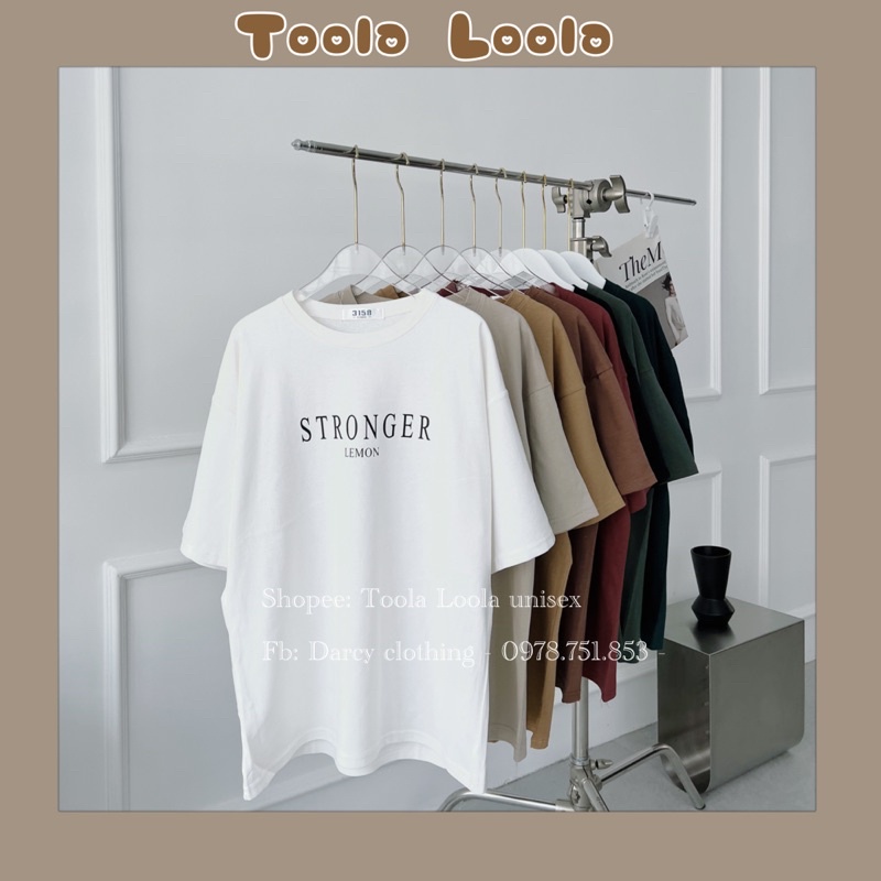 Áo Thun Stronger Chất Dày Cotton Khô- Phông quảng châu cao cấp- oversize - áo thun nam nữ
