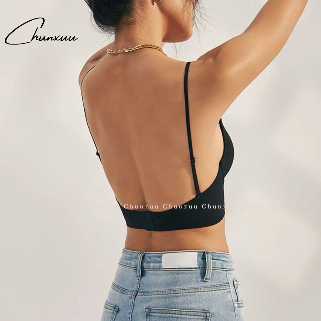 Áo ngực nữ hở lưng có gọng đệm mỏng CHUNXUU, chất su lạnh mềm mát co dãn siêu nâng đẩy - AV41