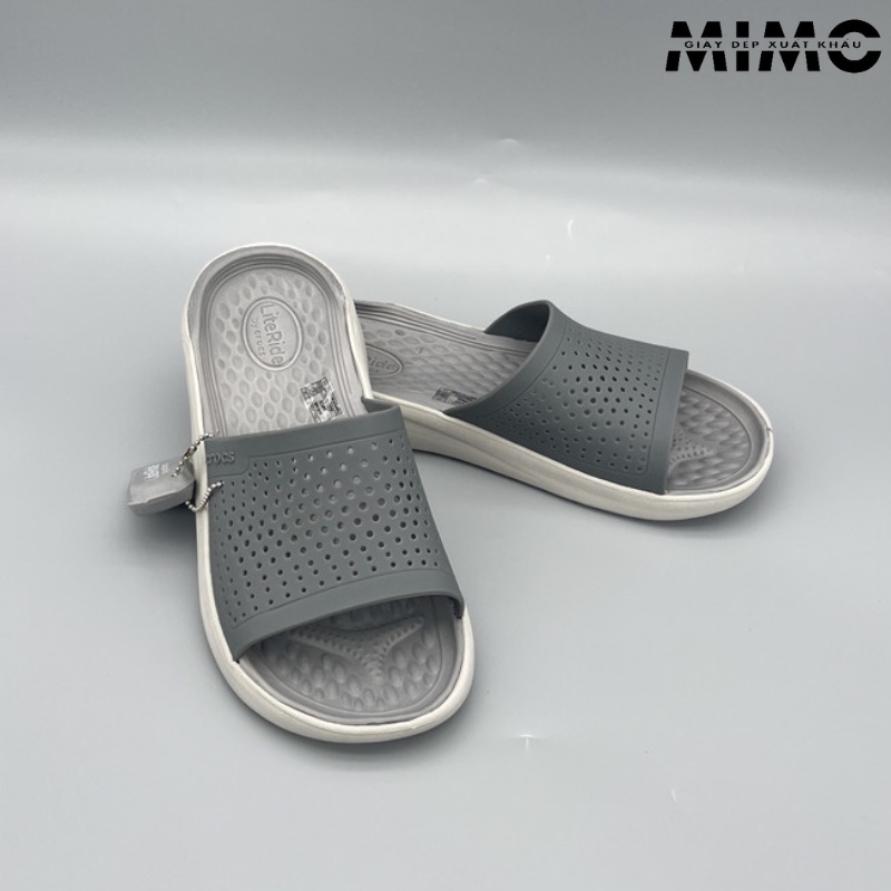 Dép lê Literide Ghi Ghi êm nhẹ, đế ma sát chống trơn trượt cho nam nữ