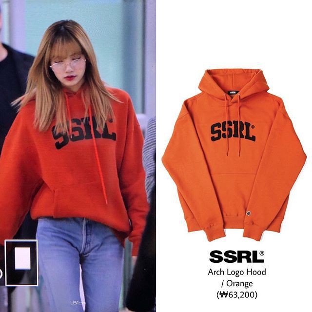 Áo hoodie nỉ cam SSRL Lisa Black Pink unisex