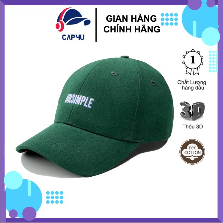 Mũ lưỡi trai MrSimple cao cấp có hộp làm quà tặng.