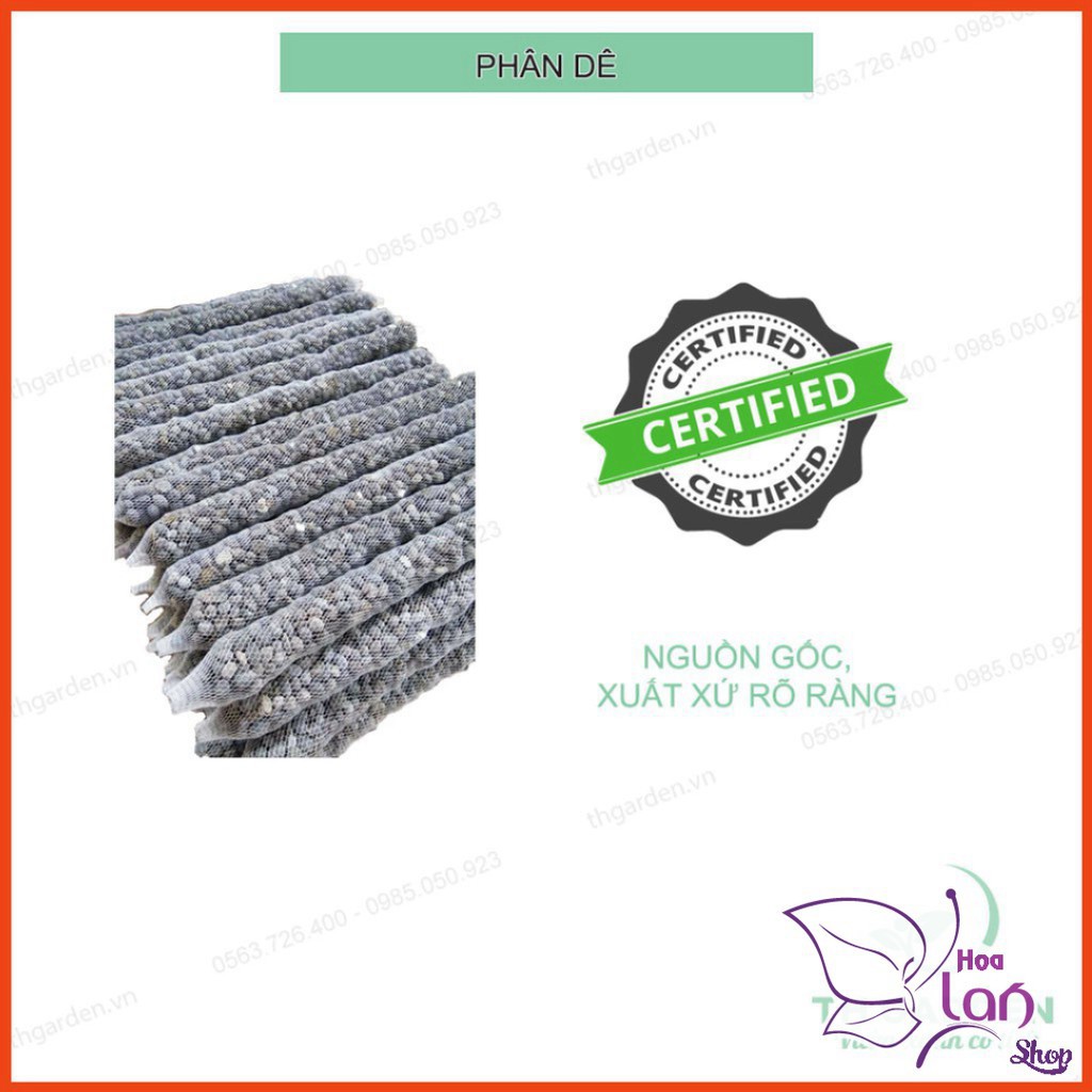 Phân Dê Túi Lưới ⚜️FREESHIP⚜️ Cho Lan Đã Qua Xử Lý - Túi lưới 20cm Tiện Dụng