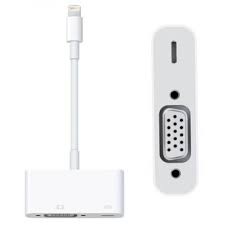 [Apple] Cáp kết nối máy chiếu cho iPhone/iPad/iPod Lightning to VGA Adapter