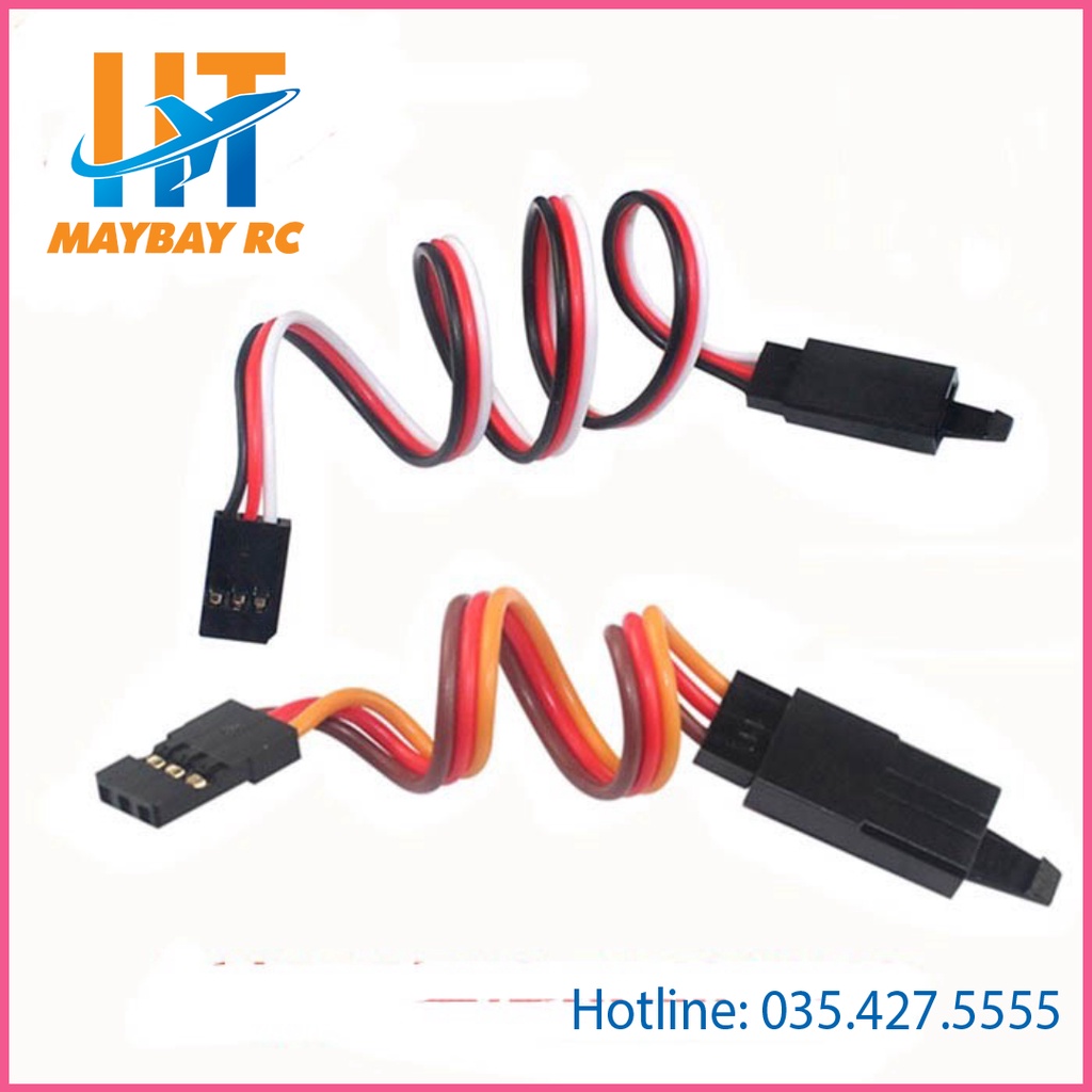 Dây nối dài servo loại xin dài 15,20cm có móc chống tụt
