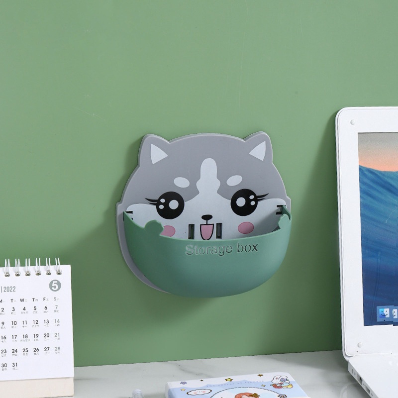 Hộp Đựng Điều Khiển Từ Xa / Điện Thoại Không Cần Đục Lỗ Họa Tiết Mèo Siêu Dễ Thương