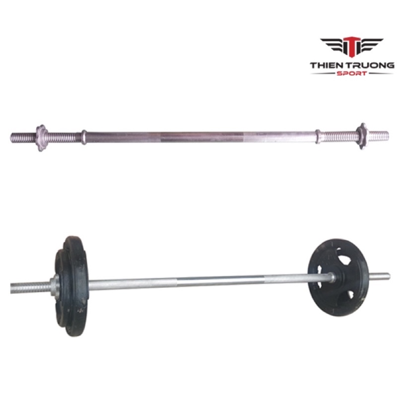 Thanh Đòn Dài 1m5 Phi 27 Sắt Mạ Inox Tặng Kèm Bao Tay Xịn Sò/ Long Bar 1m5