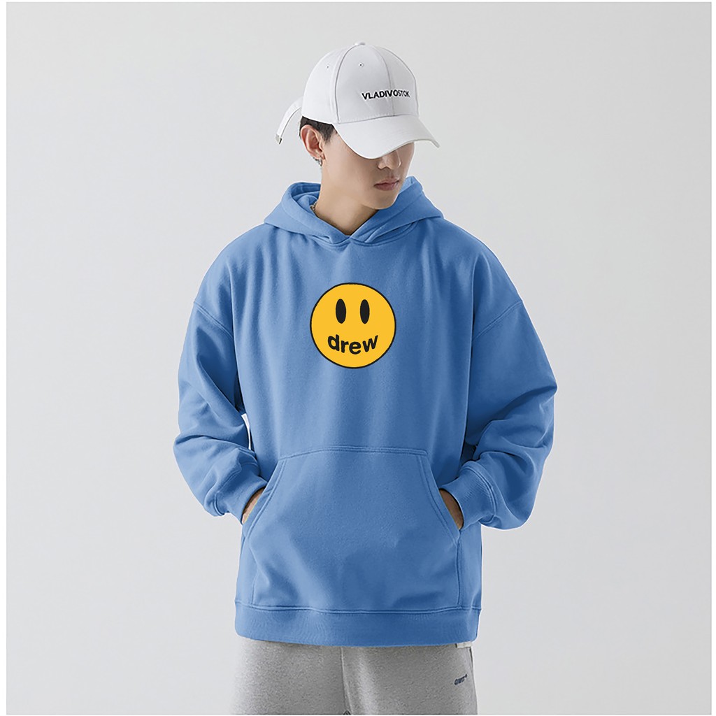 Áo hoodie drew nam nữ - áo mũ hoodie nỉ thu đông phong cách ulzzang nhiều màu chất nỉ bông dày đẹp HD3