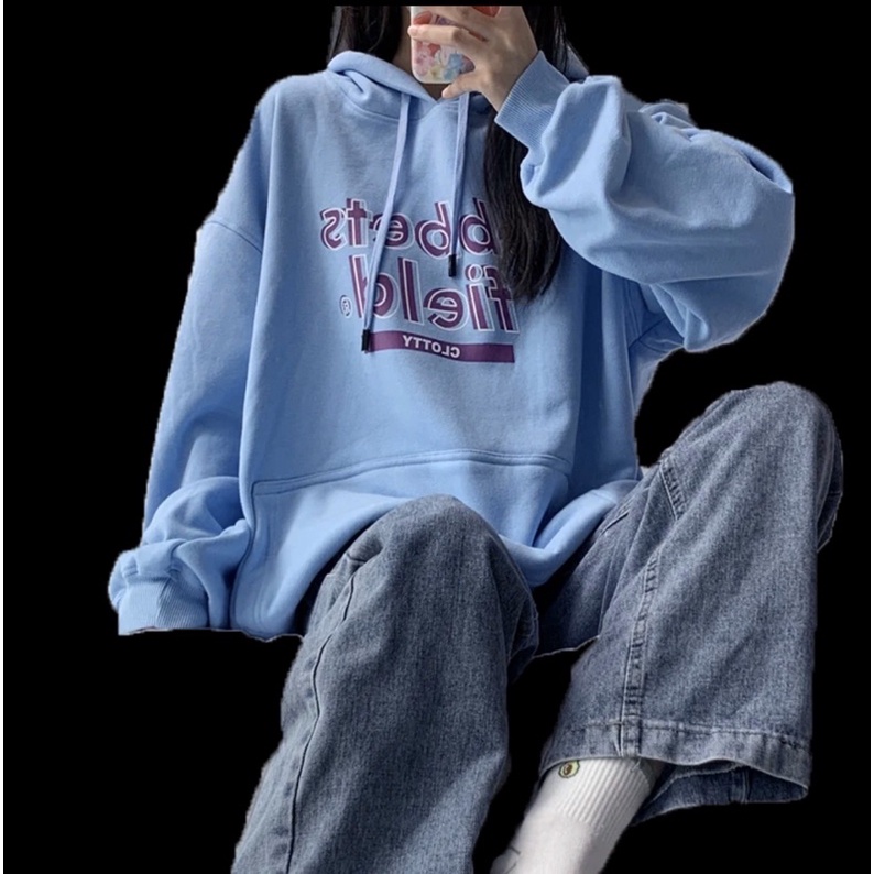 Áo Hoodie Nỉ Bông Tay Dài Túi Bụng Unisex EBBETS FIELD