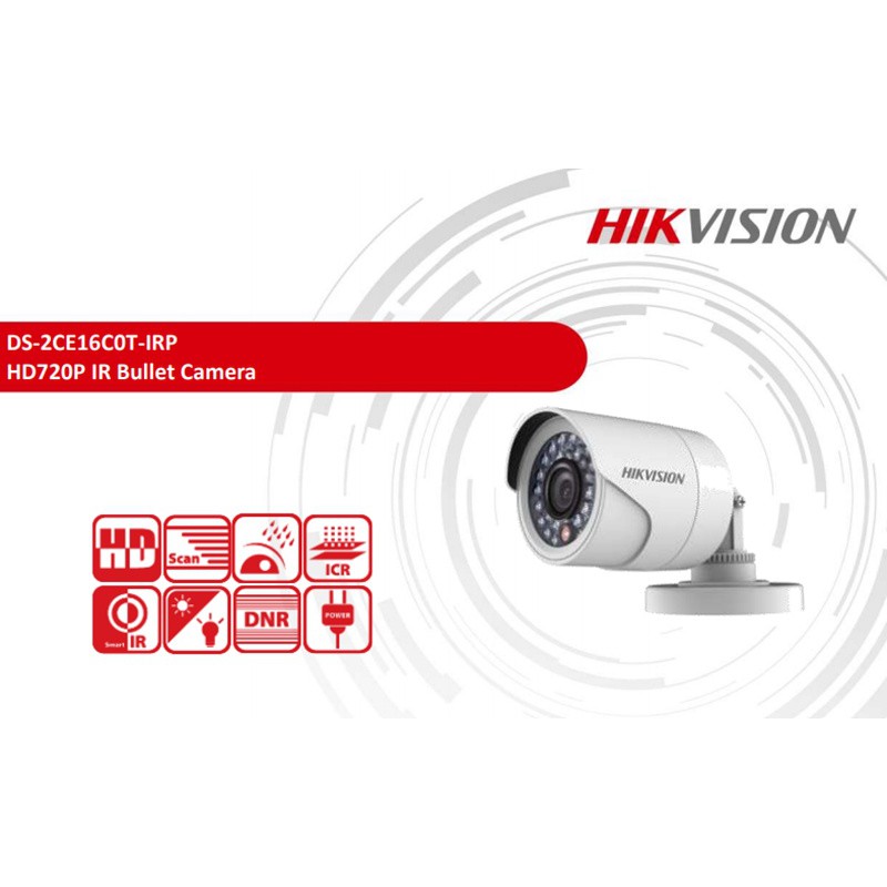 Camera thân HD-TVI HIKVISION DS-2CE16C0T-IRP Hàng chính hãng