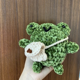Ếch Con Đeo Túi Crochet Handmade 🐸💚