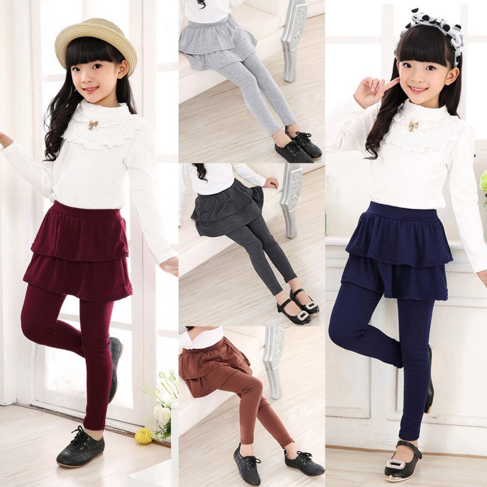 Quần legging liền váy dễ thương cho bé gái