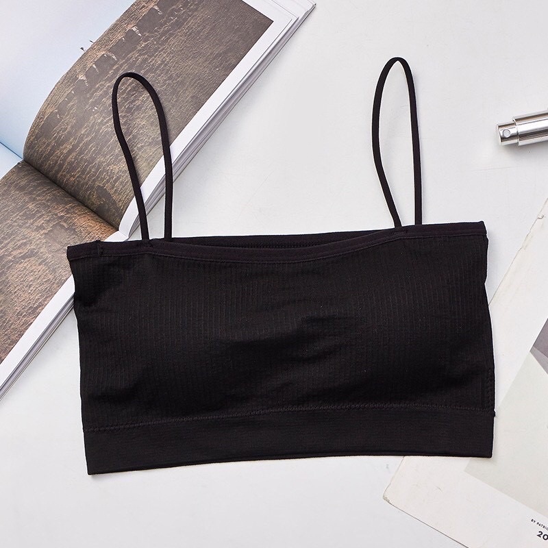 Áo bra quây cotton tăm có dây