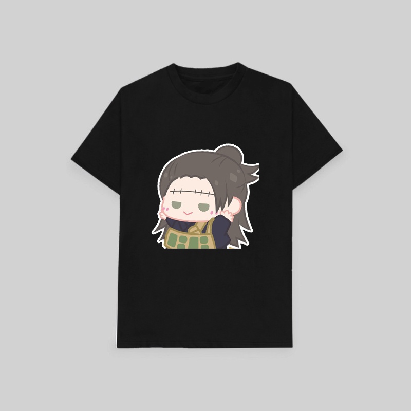 Áo thun phông đen in hình JUJUTSU KAISEN VER TẬP THỂ DỤC thời trang xinh xắn cá tính anime chibi