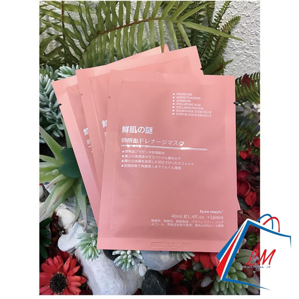 Mặt Nạ Nhau Thai Cừu ♥️FREESHIP♥️ Mặt Nạ Rwine Beauty Stem Cell Placenta Mask Nhật Bản ( Date 2022 )