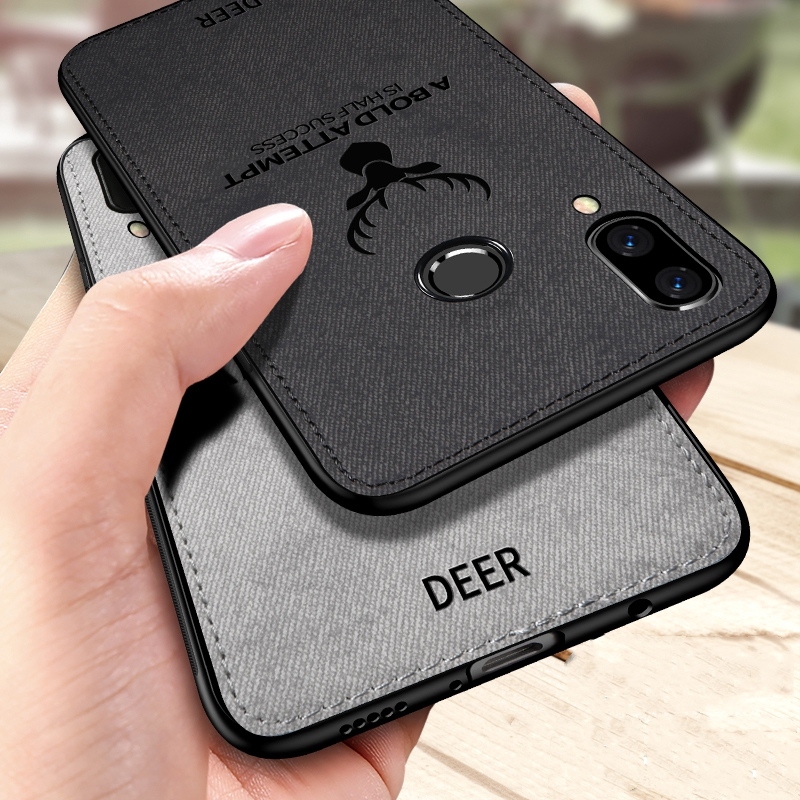 Ốp điện thoại TPU mềm họa tiết hươu và chữ độc đáo cho Samsung Galaxy A30