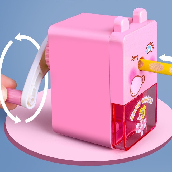 Gọt Bút Chì Quay Tay Nhỏ Gọn Tiện Dụng Nhiều Màu Dễ Thương