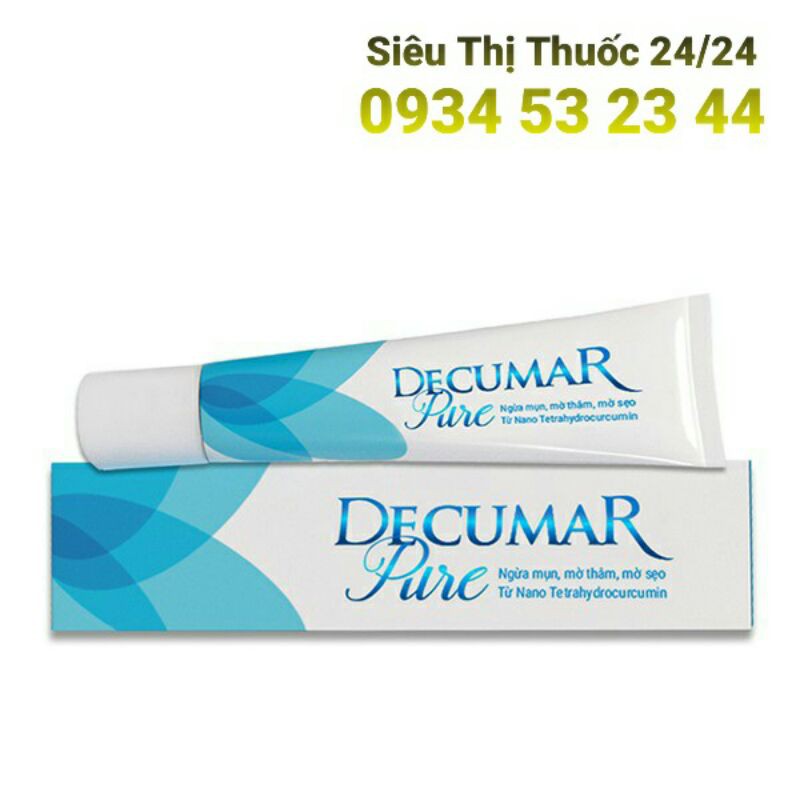 GEL NGỪA MỤN MỜ THÂM MỜ SẸO DECUMAR PURE