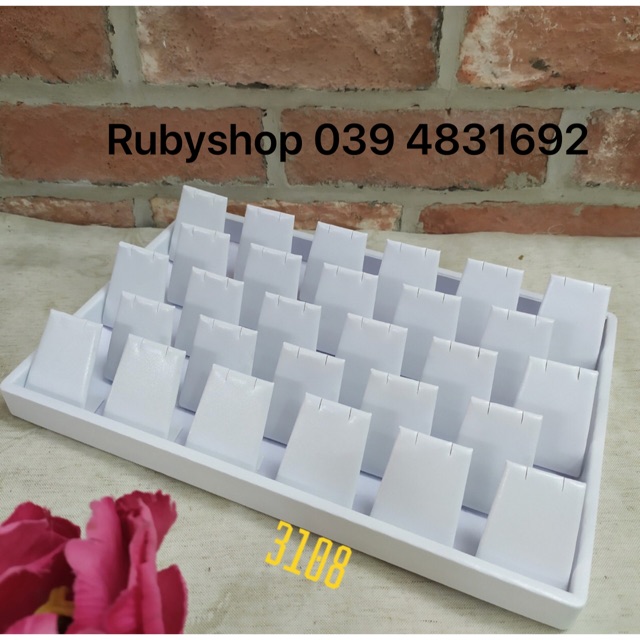 Khay da đựng, trưng bày bông tai/bông tai/khuyên tai