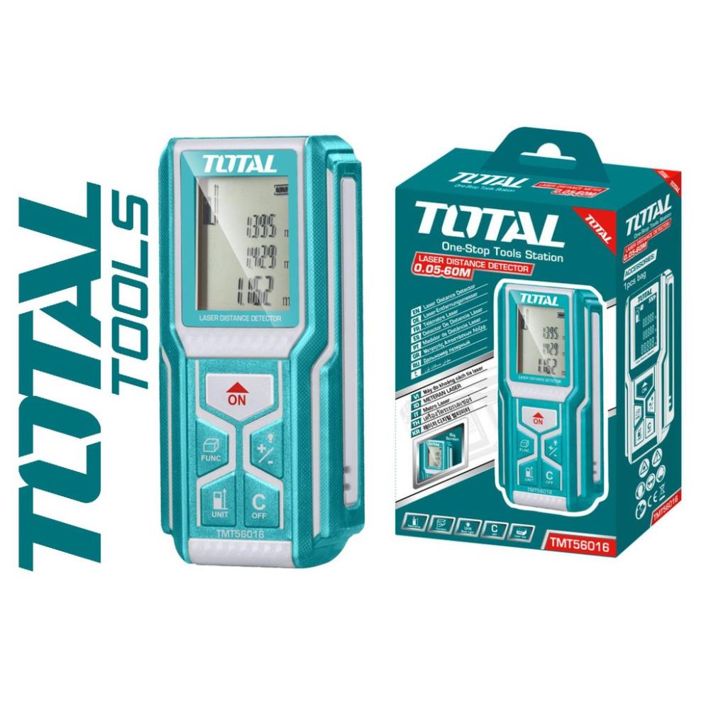 Dụng Cụ Máy Đo Khoảng Cách Dùng Tia Laser Total TMT56016 40 mét - Thước Đo Điện Tử lade